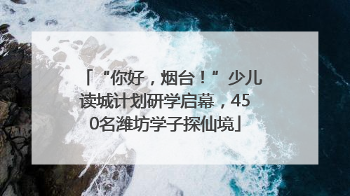 “你好，烟台！”少儿读城计划研学启幕，450名潍坊学子探仙境