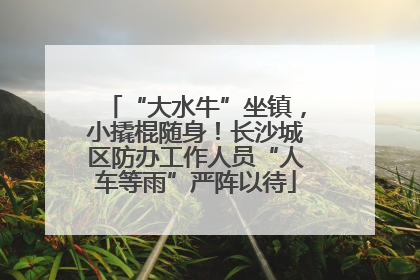 “大水牛”坐镇，小撬棍随身！长沙城区防办工作人员“人车等雨”严阵以待
