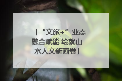 “文旅+”业态融合赋能 绘就山水人文新画卷