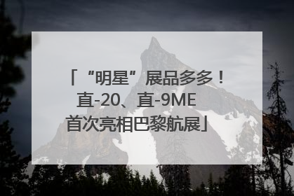 “明星”展品多多！直-20、直-9ME首次亮相巴黎航展