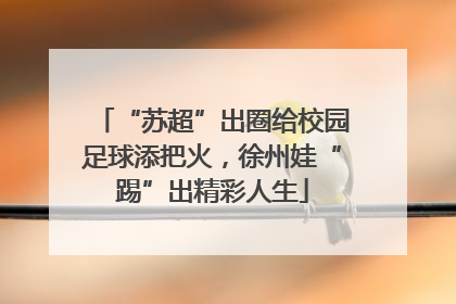 “苏超”出圈给校园足球添把火，徐州娃“踢”出精彩人生