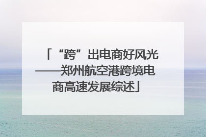 “跨”出电商好风光——郑州航空港跨境电商高速发展综述