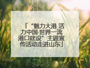 “魅力大港 活力中国·世界一流港口建设”主题宣传活动走进山东