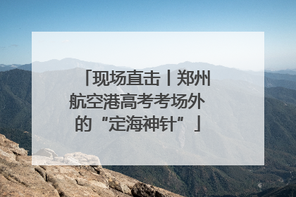 现场直击丨郑州航空港高考考场外的“定海神针”