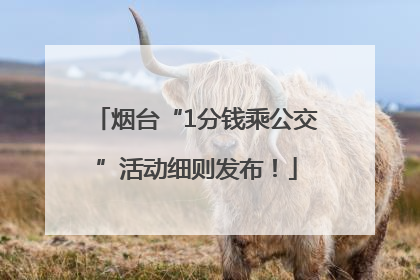 烟台“1分钱乘公交”活动细则发布！