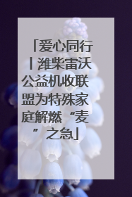 爱心同行丨潍柴雷沃公益机收联盟为特殊家庭解燃“麦”之急