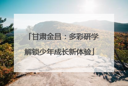 甘肃金昌：多彩研学解锁少年成长新体验