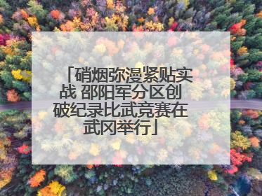 硝烟弥漫紧贴实战 邵阳军分区创破纪录比武竞赛在武冈举行