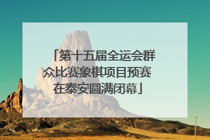 第十五届全运会群众比赛象棋项目预赛在泰安圆满闭幕