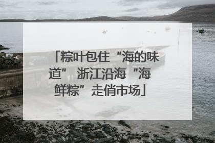 粽叶包住“海的味道” 浙江沿海“海鲜粽”走俏市场