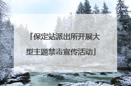 保定站派出所开展大型主题禁毒宣传活动
