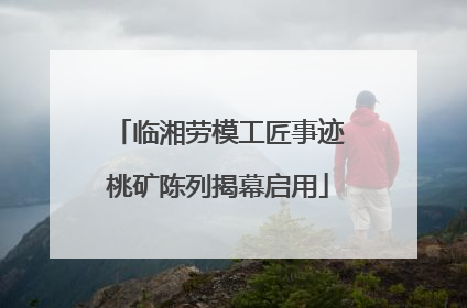 临湘劳模工匠事迹桃矿陈列揭幕启用