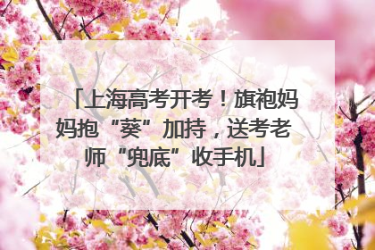 上海高考开考！旗袍妈妈抱“葵”加持，送考老师“兜底”收手机