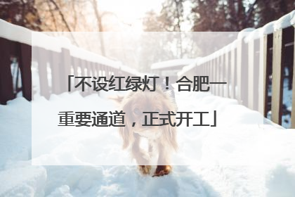 不设红绿灯！合肥一重要通道，正式开工