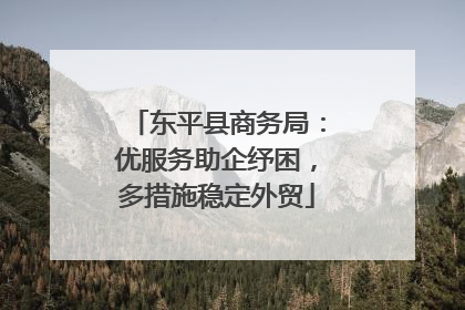 东平县商务局：优服务助企纾困，多措施稳定外贸