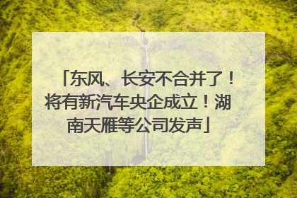 东风、长安不合并了！将有新汽车央企成立！湖南天雁等公司发声