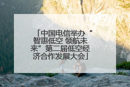 中国电信举办“智惠低空 领航未来”第二届低空经济合作发展大会