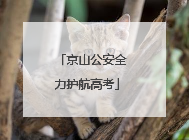 京山公安全力护航高考