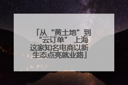 从“黄土地”到“云订单” 上海这家知名电商以新生态点亮就业路