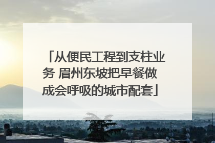 从便民工程到支柱业务 眉州东坡把早餐做成会呼吸的城市配套