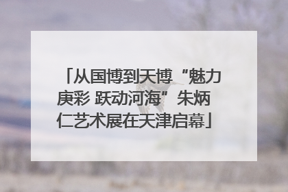 从国博到天博“魅力庚彩 跃动河海”朱炳仁艺术展在天津启幕