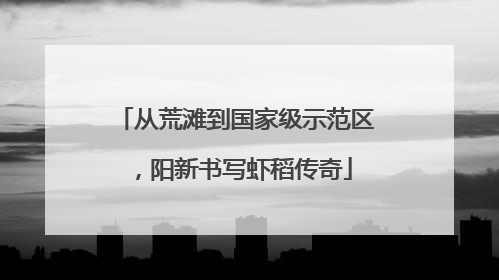 从荒滩到国家级示范区，阳新书写虾稻传奇