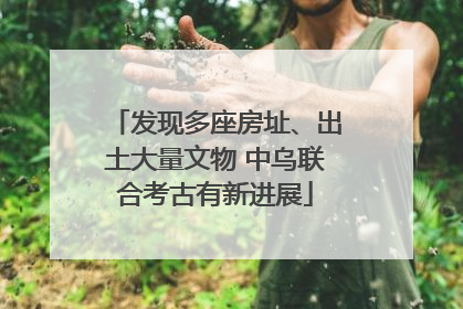 发现多座房址、出土大量文物 中乌联合考古有新进展