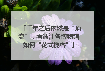 千年之后依然是“顶流”，看浙江各博物馆如何“花式揽客”