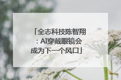 全志科技陈智翔：AI穿戴眼镜会成为下一个风口