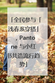 全民参与「浅春系穿搭」，Pantone 与小红书共造流行趋势