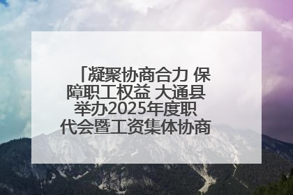 凝聚协商合力 保障职工权益 大通县举办2025年度职代会暨工资集体协商现场观摩交流活动