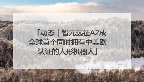 动态｜智元远征A2成全球首个同时拥有中美欧认证的人形机器人
