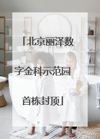 北京丽泽数字金科示范园首栋封顶