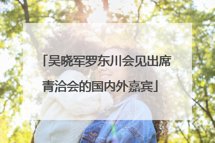 吴晓军罗东川会见出席青洽会的国内外嘉宾
