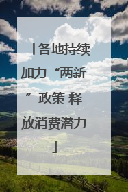 各地持续加力“两新”政策 释放消费潜力