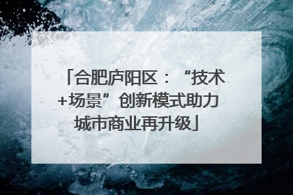 合肥庐阳区：“技术+场景”创新模式助力城市商业再升级