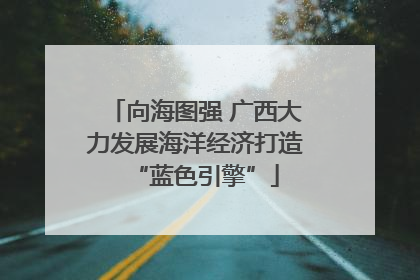 向海图强 广西大力发展海洋经济打造“蓝色引擎”