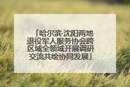 哈尔滨·沈阳两地退役军人服务协会跨区域全领域开展调研交流共绘协同发展