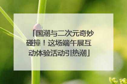 国潮与二次元奇妙碰撞！这场端午展互动体验活动引热潮