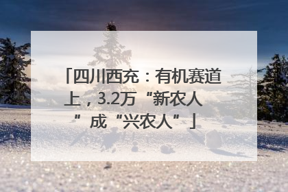 四川西充：有机赛道上，3.2万“新农人”成“兴农人”