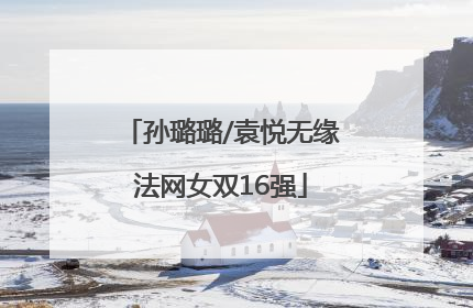 孙璐璐/袁悦无缘法网女双16强