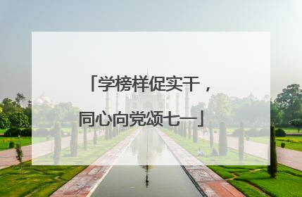 学榜样促实干，同心向党颂七一