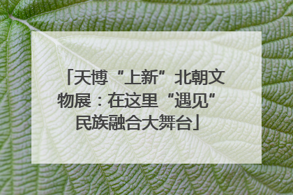 天博“上新”北朝文物展：在这里“遇见”民族融合大舞台