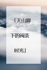天山脚下的闽茶时光