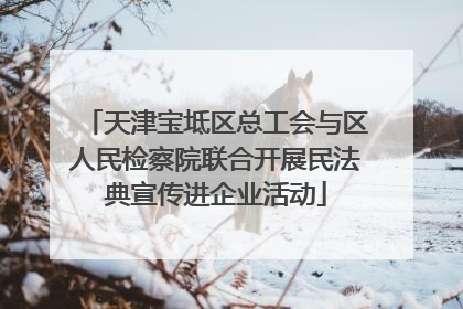 天津宝坻区总工会与区人民检察院联合开展民法典宣传进企业活动