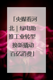 央媒看河北｜绿电助推工业转型 换新撬动百亿消费