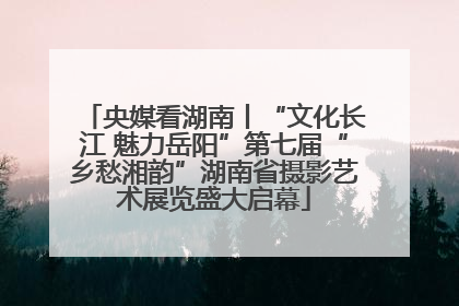 央媒看湖南丨“文化长江 魅力岳阳”第七届“乡愁湘韵”湖南省摄影艺术展览盛大启幕