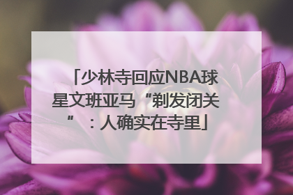 少林寺回应NBA球星文班亚马“剃发闭关”：人确实在寺里