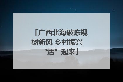 广西北海破陈规树新风 乡村振兴“活”起来