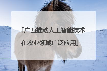 广西推动人工智能技术在农业领域广泛应用